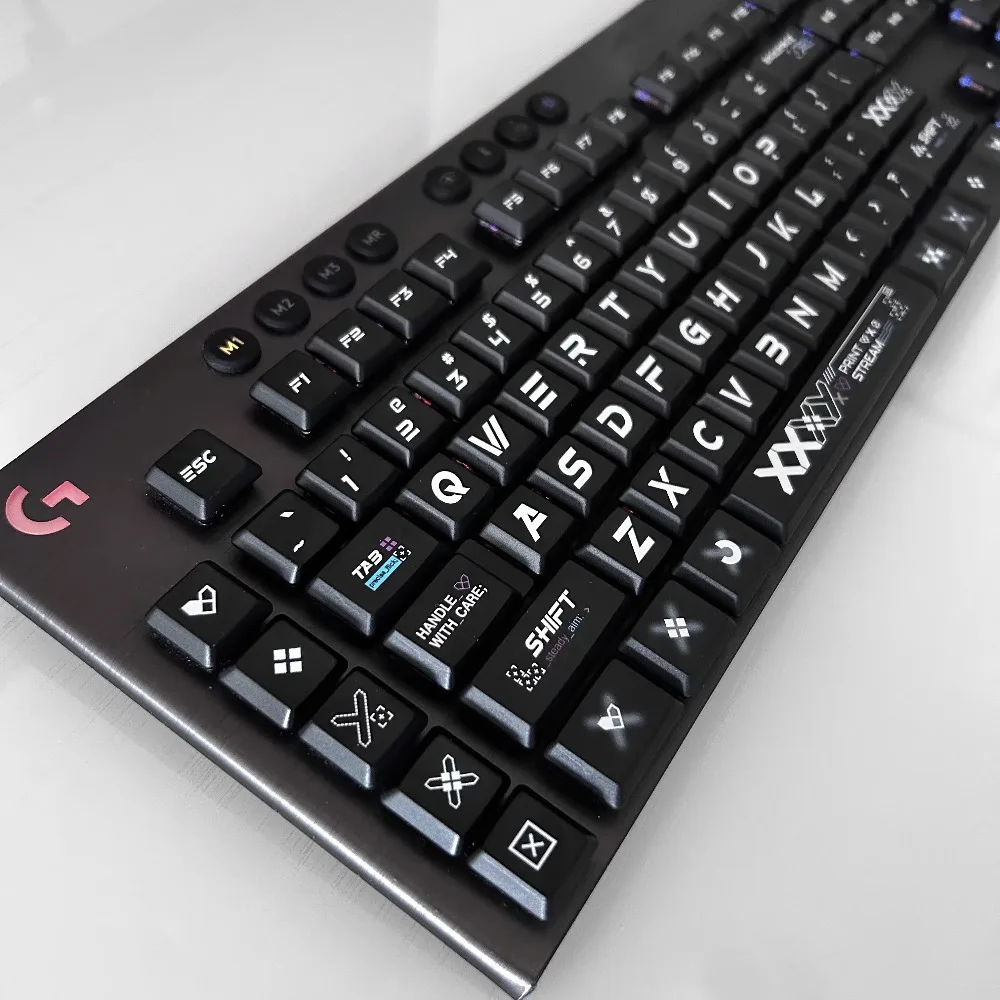 

Совместимые с Logitech G913 TKL PBT кейкапы, износостойкие нескользящие колпачки для клавиш для механических игровых клавиатур G813/G913