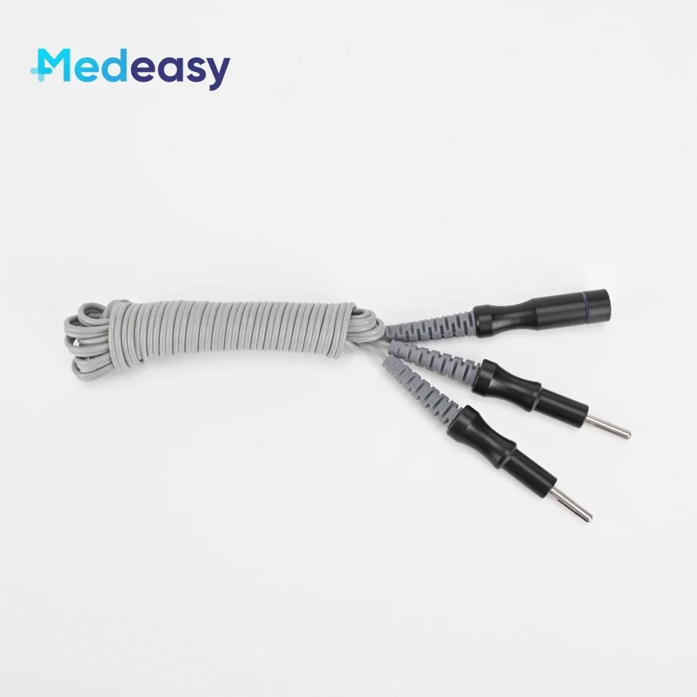 Laparoscopic Reusable Bipolar Coagulation Cutting Forceps, Laparoscopy Surgical Instruments Bipolar Forceps With Cable