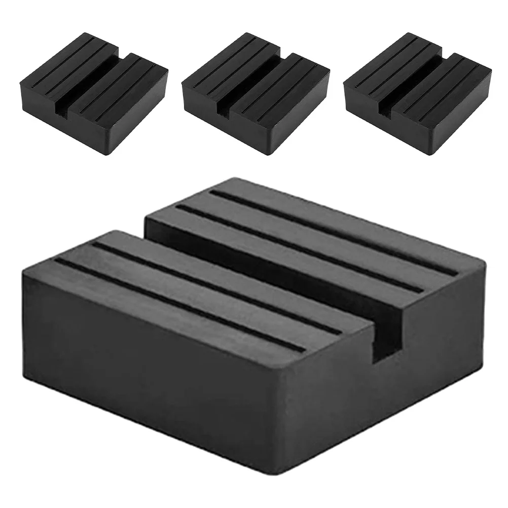 

4Pcs Rubber Jack Pad for Floor Jack - Heavy Duty Universal Fit Sturdy Car Lift Support with Anti-Vibration Protection for Rvs