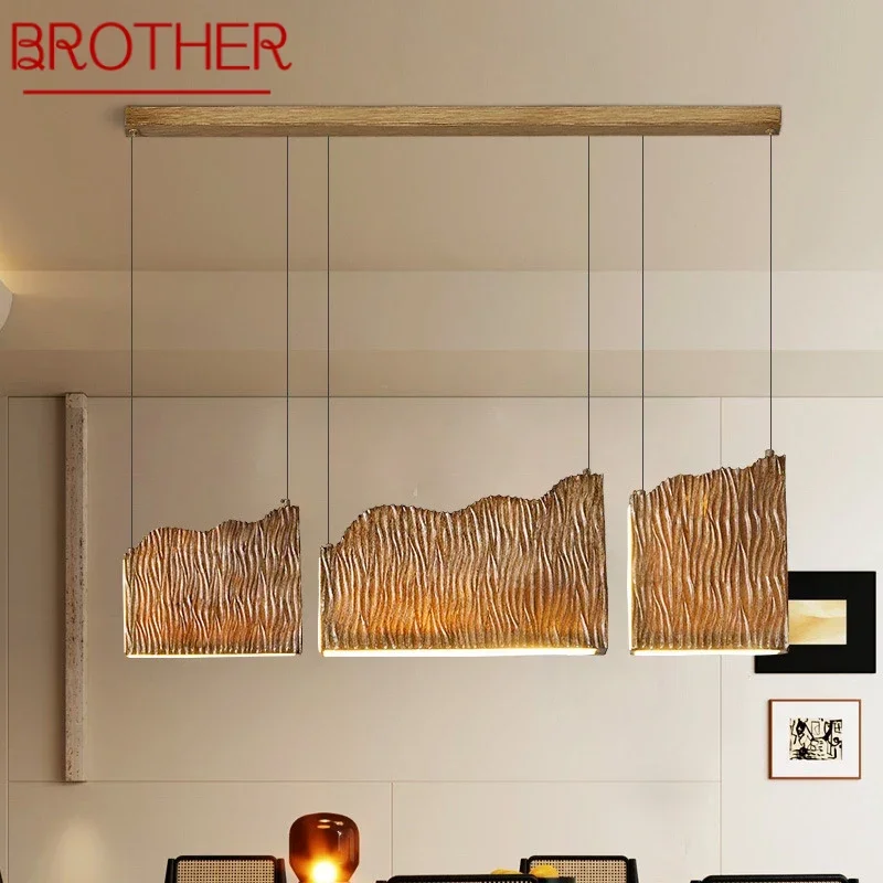 

BROTHER Nordic Pendent Lamp American Retro Dining Room Bar CreativityCoffee Shop Clothing Store Decoration Chandelier