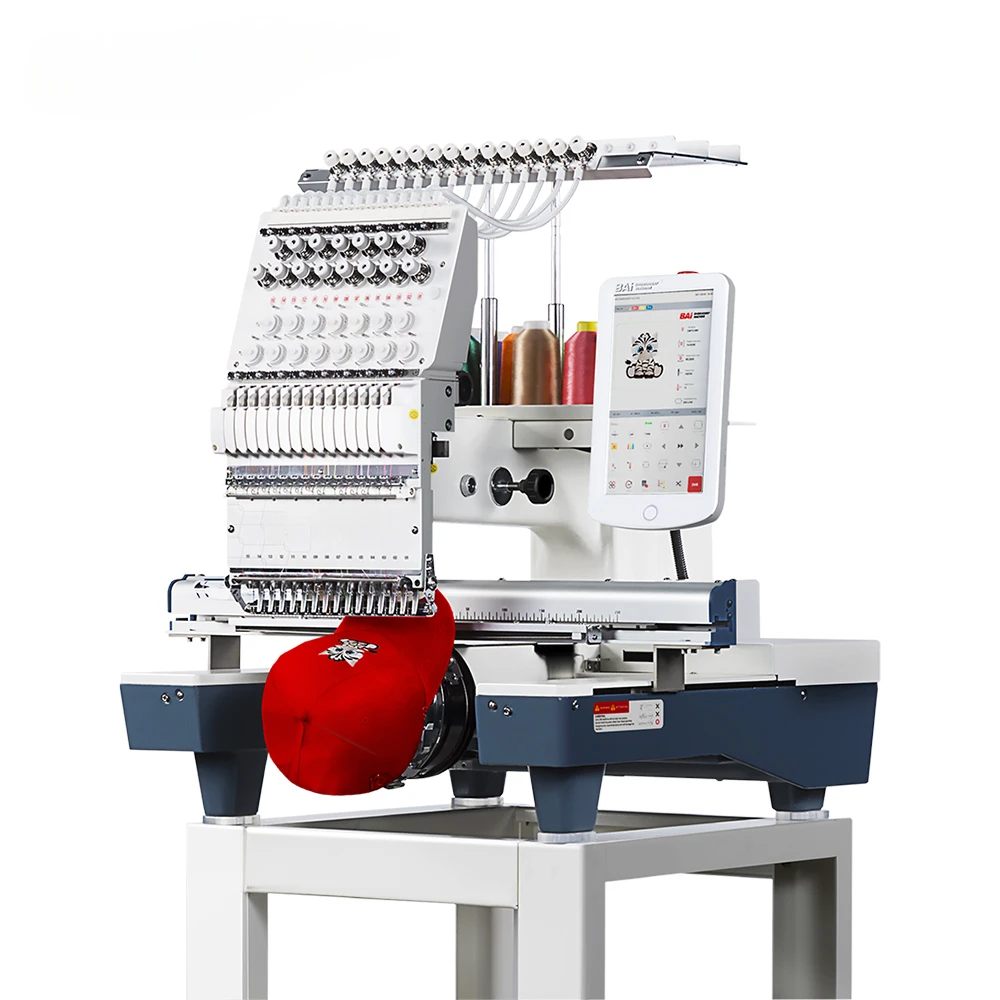 colors single head multifunctional wholesale embroidery machine for cap