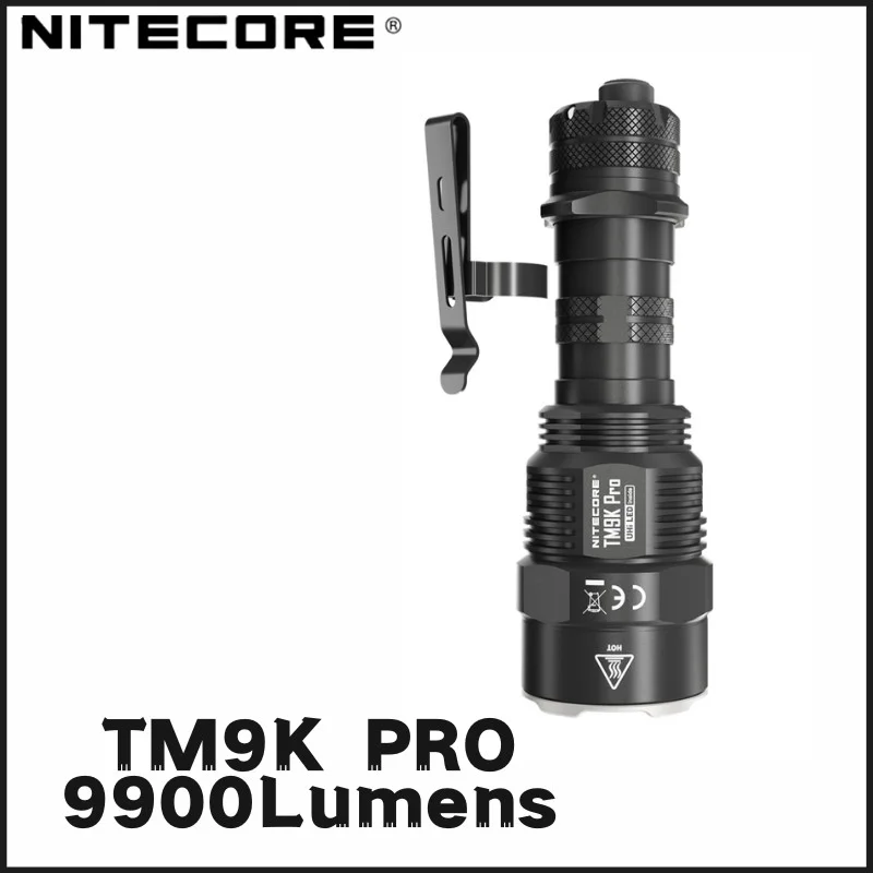 TM9K PRO 9900Lumens NITECORE 9900Lumens High Output actical Flashlight, Type-C Rechargeable, Bulit-In 5000mAh Battery