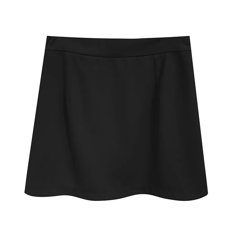 Grote Maat, Oversized Halve Rok Voor Dames 200 Pondsrechte Korte Rok Met Hoge Taille Veelzijdige Rok 3271