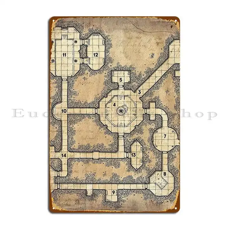 Shunned Gateway Of The Ochre Sigils Metal Sign Wall Decor Rusty Living Room Classic Iron Tin Sign Poster