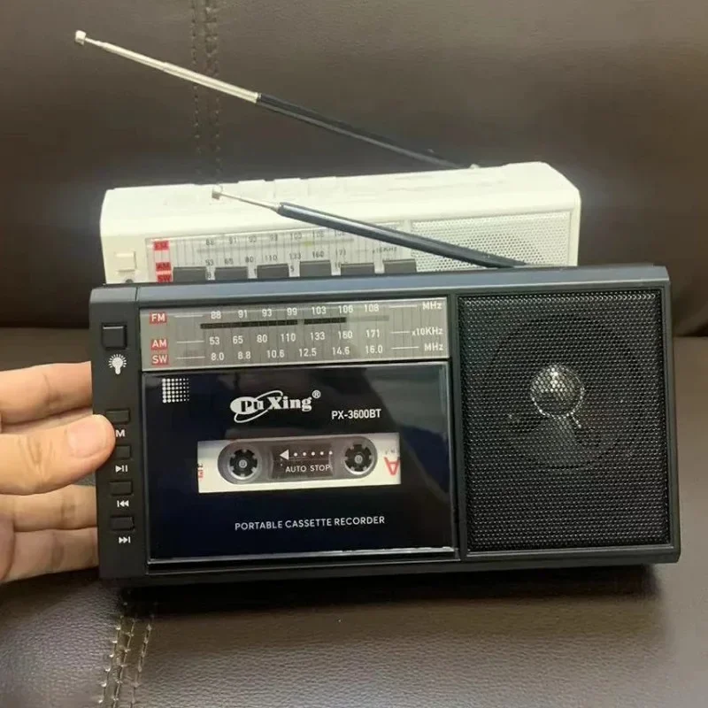 

Портативный винтажный кассетный радиоприемник USB AM/FM/SW, многодиапазонный рекордер, монофоническое радио, беспроводной динамик BT 5,0, TF-карта, Mp3-плеер