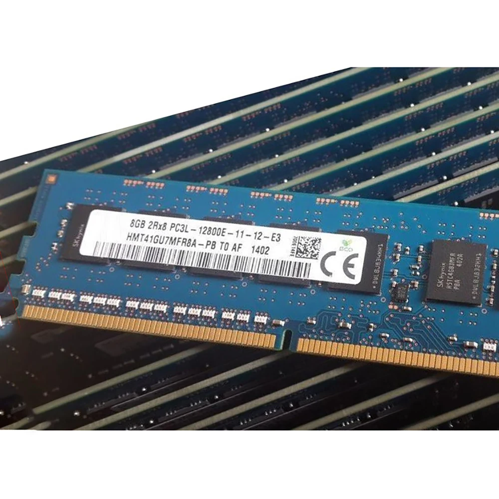 

1Pcs For SK Hynix RAM 8GB 8G DDR3L 1600 ECC PC3L-12800E UDIMM Server Memory HMT41GU7MFR8A-PB