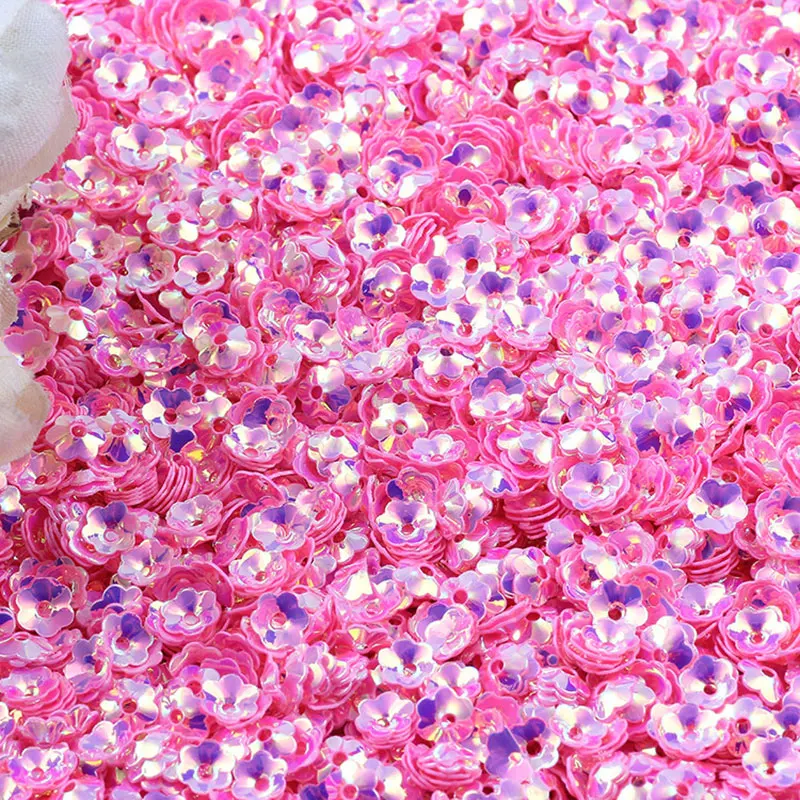 10g/20g/50g/batch new color 5mm/sequin PVC pointed concave plum sequin sequin sewn wedding dress/handicraft sequin women accesso