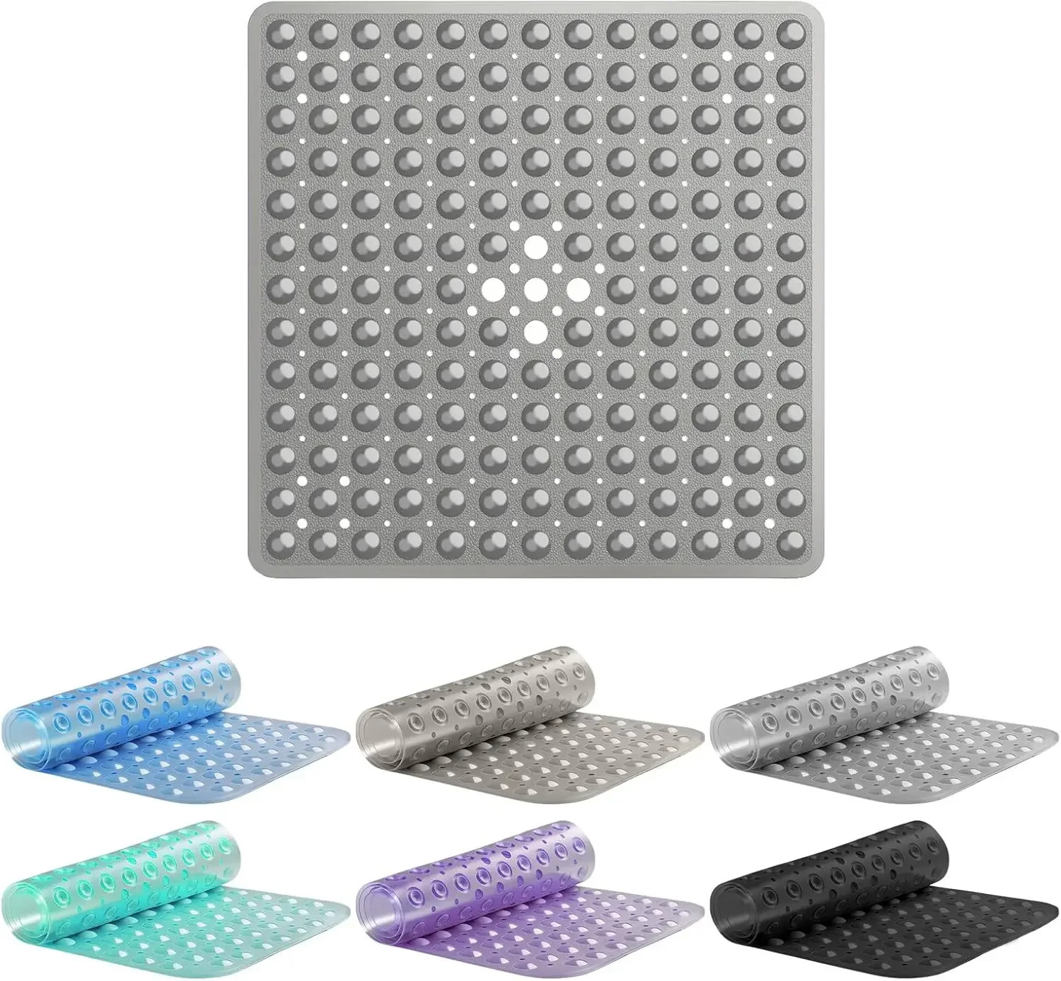 

Квадратный коврик для душа, нескользящий коврик для ванной 53x53 см, квадратный коврик для душа в ванной, коврики для душевой кабины для пола в ванной комнате