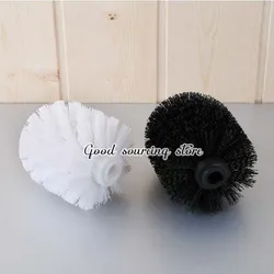 white / black toilet brush head 8.5*7.5cm, toilet brush handle