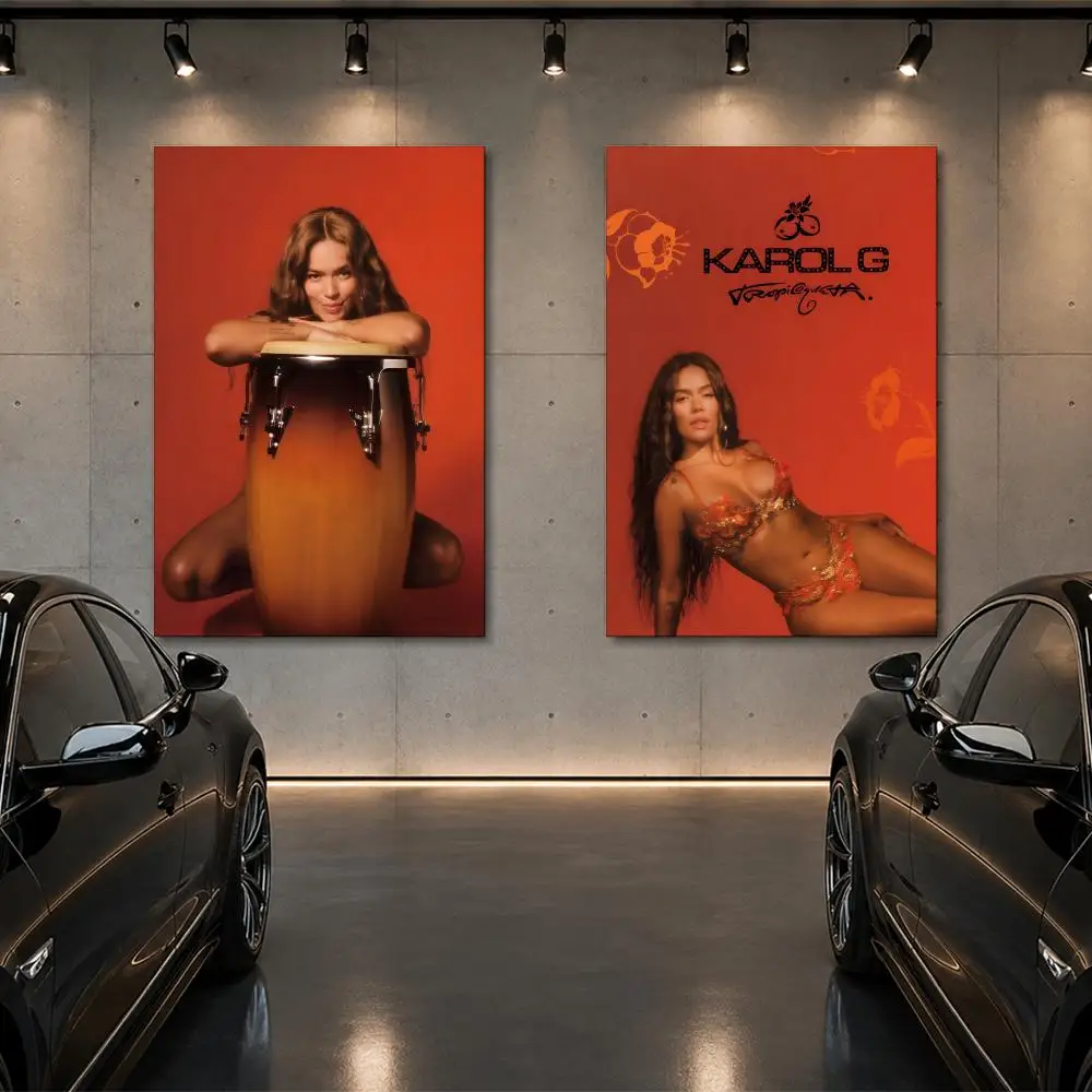 Singer Karols G manana sera bonito Poster Room Decor Home Wall Art Printing Waterproof Garage BedRoom Posters Gift