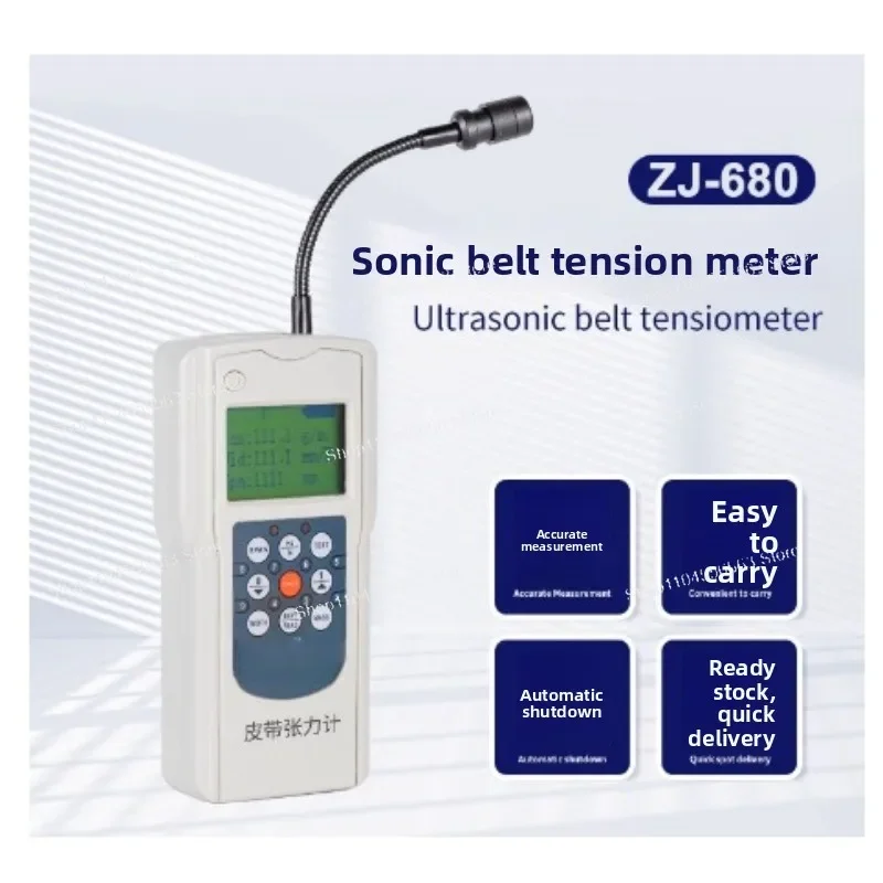 AT-180S Digital Belt Tension Tester - 10Hz-680Hz Acoustic Tensiometer for Drive Belts