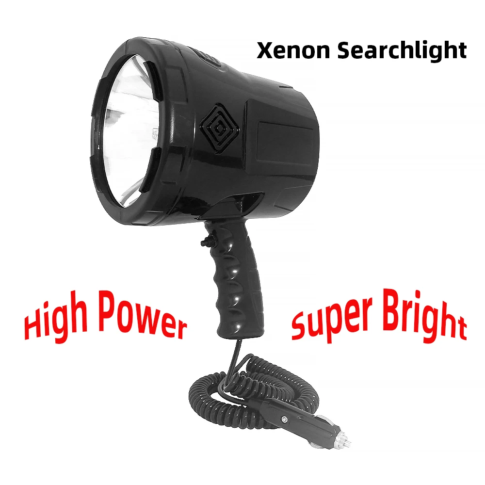 

Handheld Spotlight Xenon Flashlight Car 12v Strong Power 220w 10000 Lumens Flashlight Night Hunting Search Light Camping