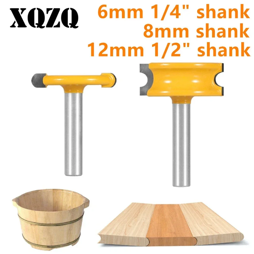 

6 мм 6,35 мм 8 мм 12 мм 12,7 мм 2 шт. фреза с канавками и бусинами дуговая фреза для работы по дереву Т-образные шиповые биты долбежные фрезы набор фрезерных фрез