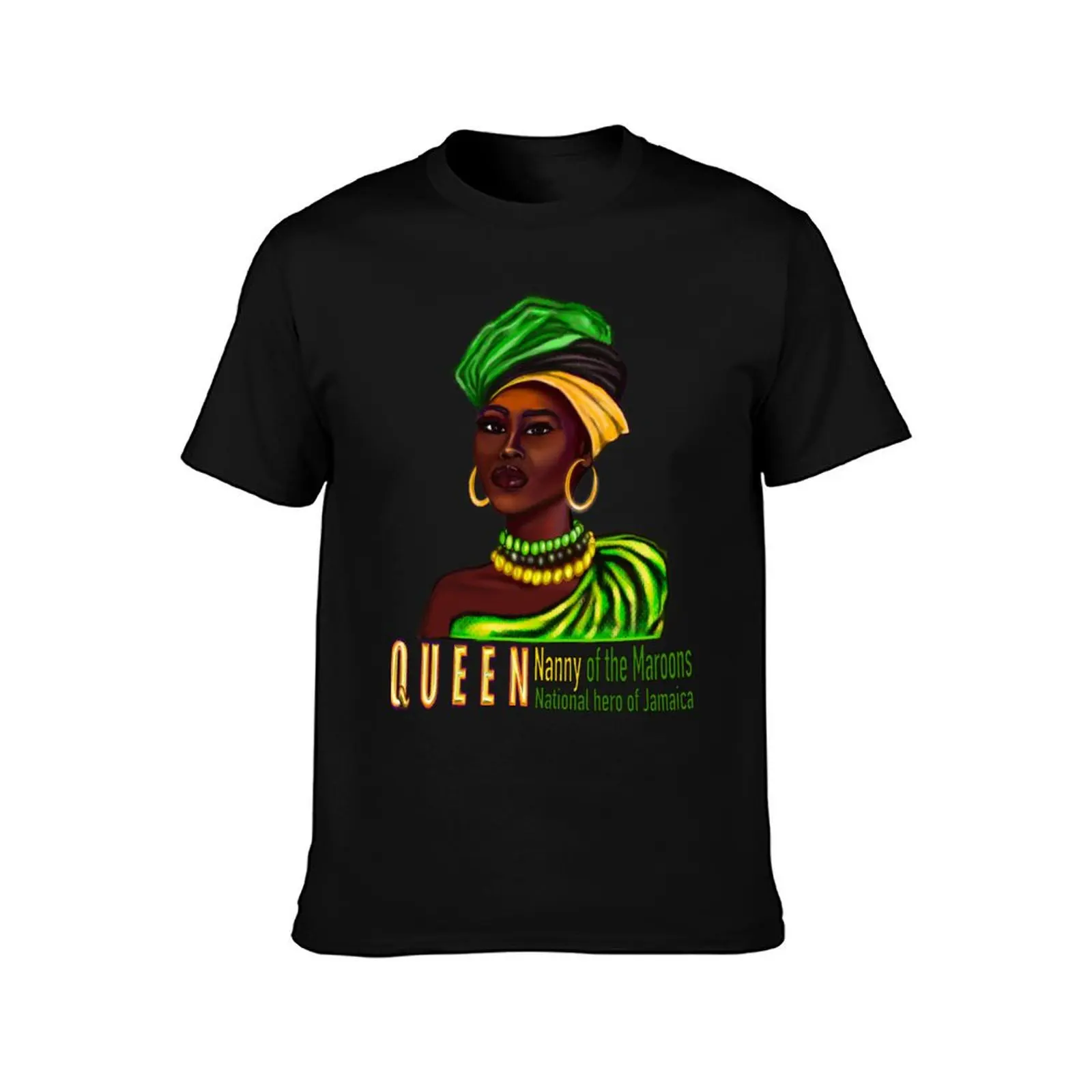 Queen nanny of the Maroons - national heroine of Jamaica T-Shirt t shirts for man cotton funny T-Shirt