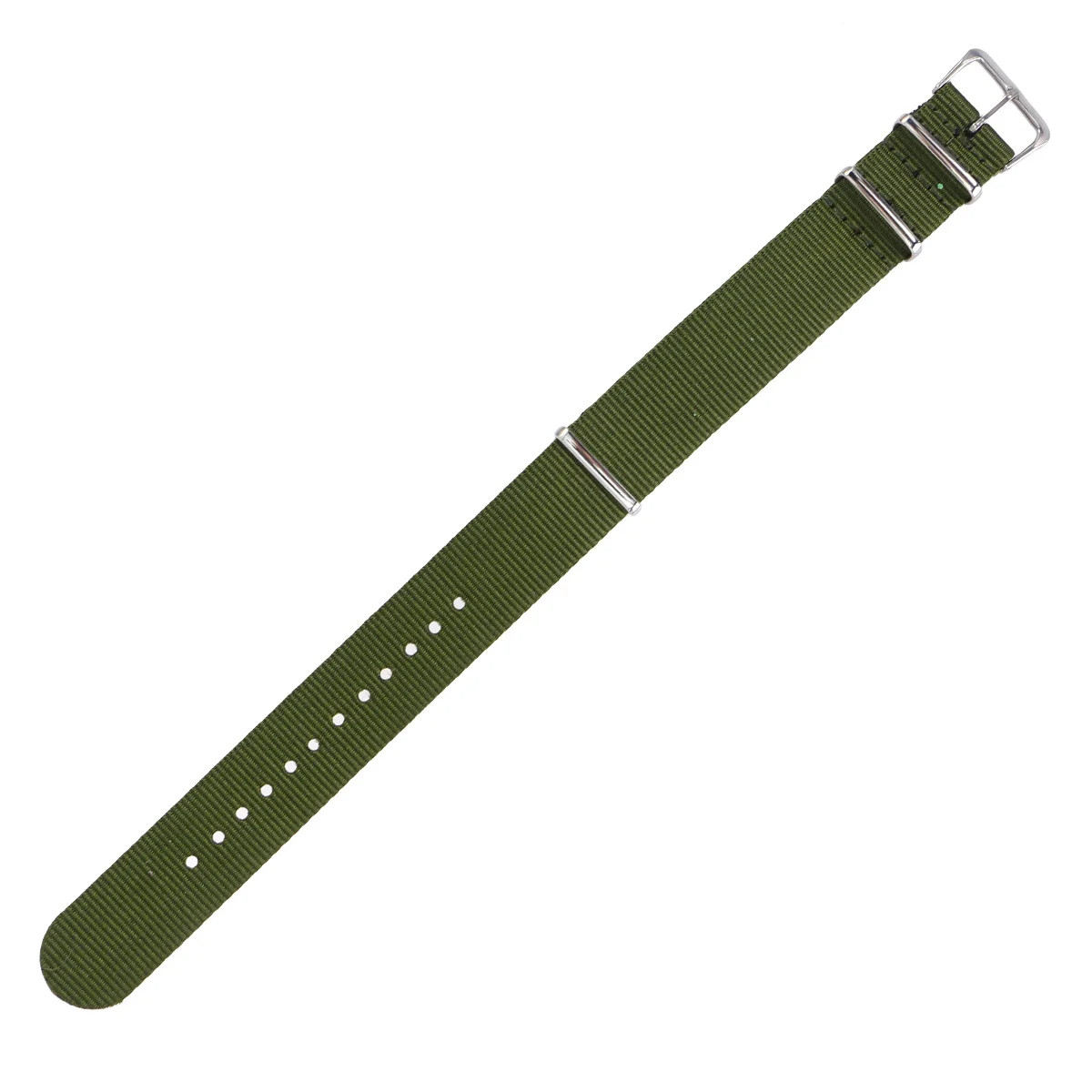 

Nylon Strap 18Mm Heavy Duty Woven Band Breathable Lightweight Secure Fit For Men Nylon Watch Bands Women Army Green