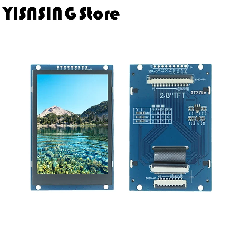 2.4 / 2.8 / 3.5 inch 240x320 320x480 SPI 2.4 TFT serial port module 5V/3.3V PCB adapter st7789v/st7796s LCD display for Arduino