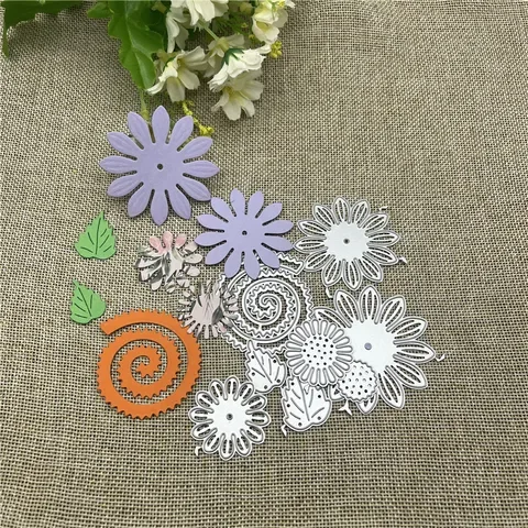 flowers background Metal Cutting Dies Stencils For DIY Scrapbooking Decorative Embossing Handcraft Template