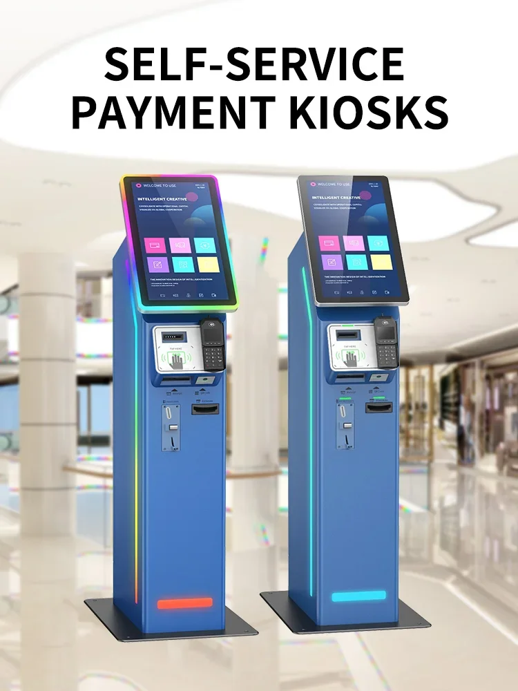Cash self-service kiosk ATM