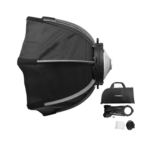 Portabe Softbox with Honeycomb Grid Mini Bowens Mount for Yidoblo ZC ZE Series ZC100 ZE150 Led Video Light