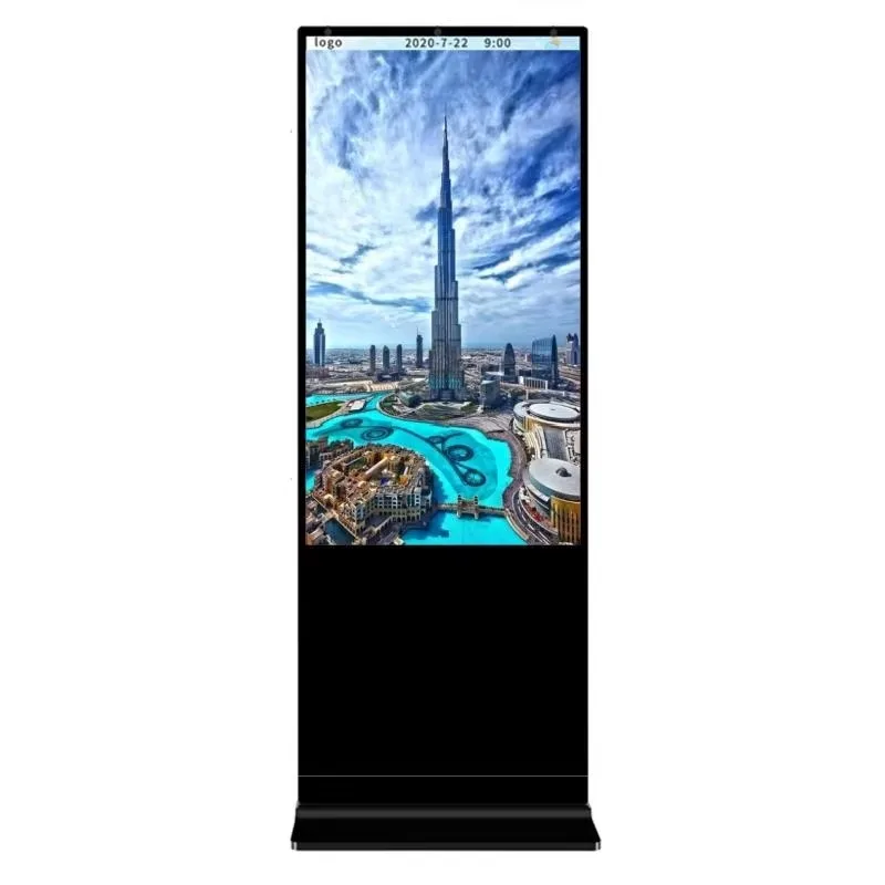 For 80-Inch P1.86 Spliceable Outdoor LED Display USB Plug-and-Play Digital Foldable Poster Screen  Standing Advertising