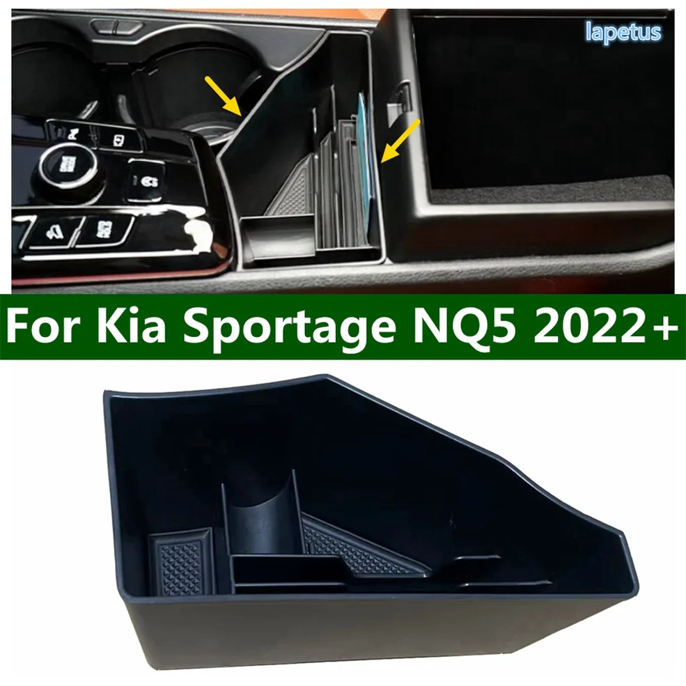 

Armrest Box Storage Middle Console Container Holder Organizer Case Cover Fit For Kia Sportage NQ5 2022 2023 2024 Car Accessories