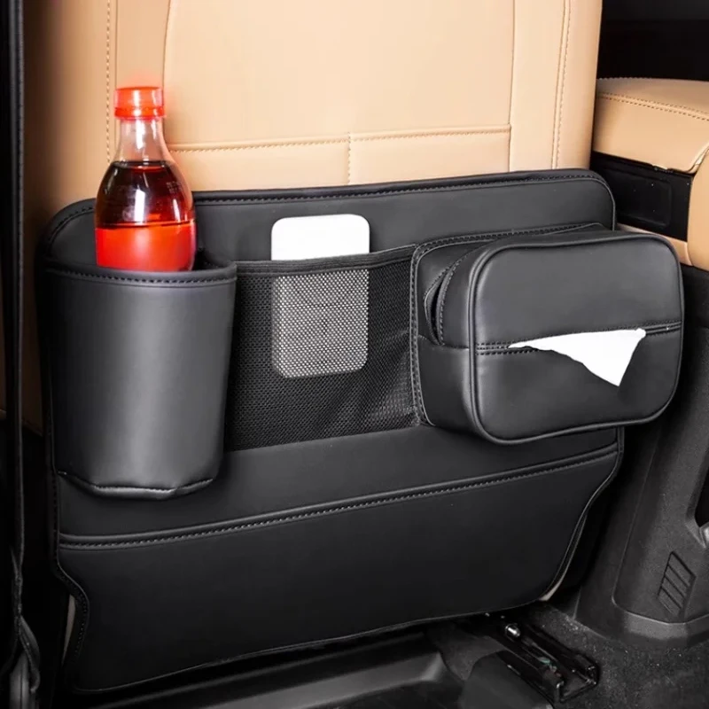 

Car Seat Rear Anti-Kick Pad Fit for Jetour Traveler T2 2023-2025 Auto Rear Multi-Function Seat Anti-Kick Storage Bag Accessories