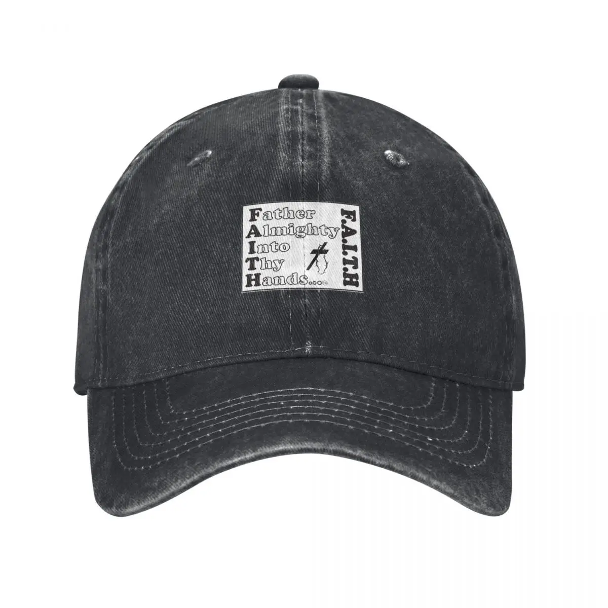 

Witimagine FAITH Apparels - No Pattern - Black-White #1 Baseball Cap Luxury Cap Golf Hat Anime Hat Women's Beach Men's