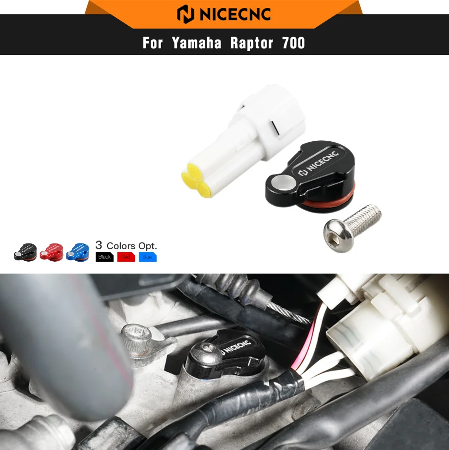 NICECNC ATV Speed Sensor Block Off Plug Cap Cover For Yamaha RAPTOR 700 700R YFZ450R YFZ450X YFZ 450R Replacement Accessories