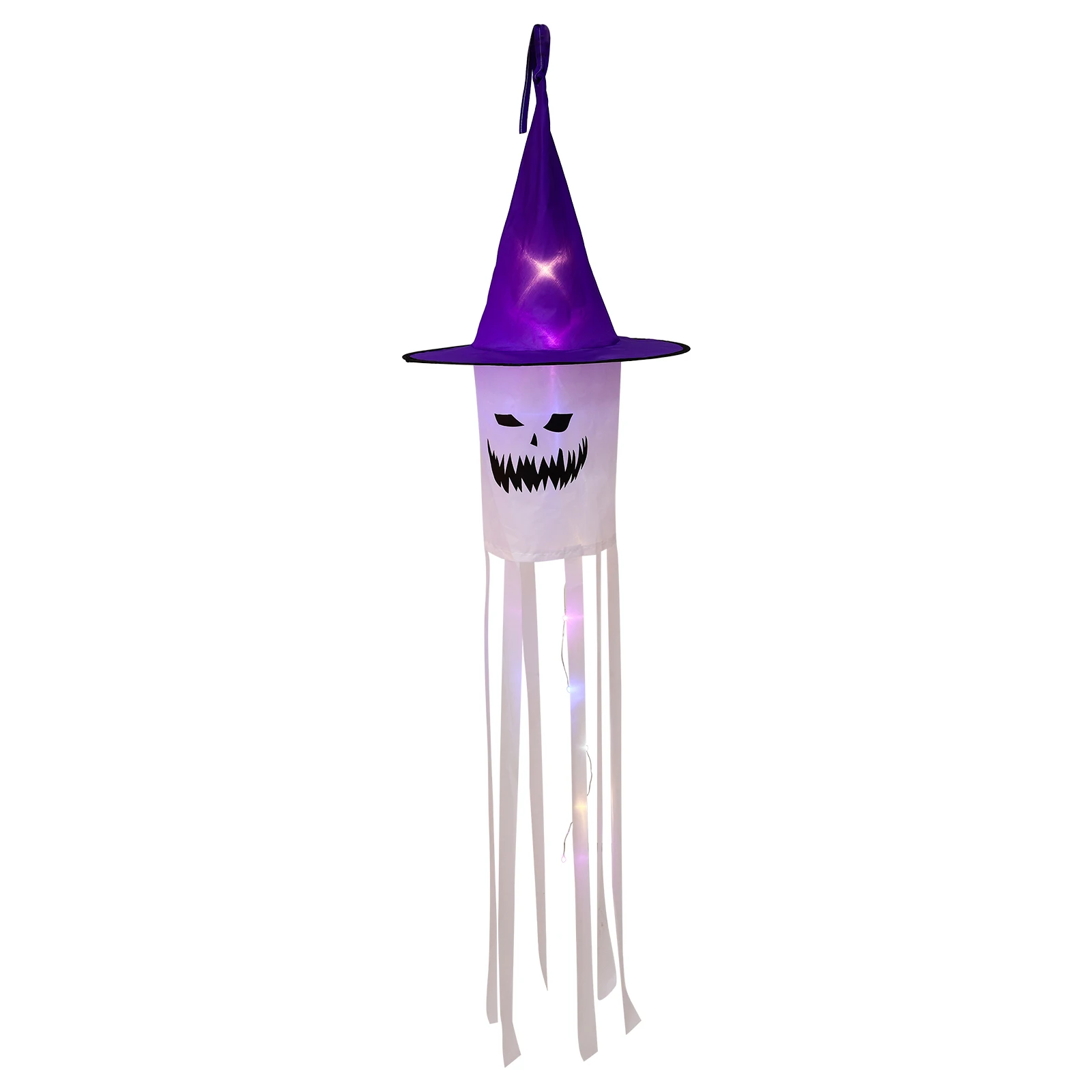 

Lightweight Halloween Windsock Pendant High-Quality Material Bright Lights Colorful Garden Yard Decor