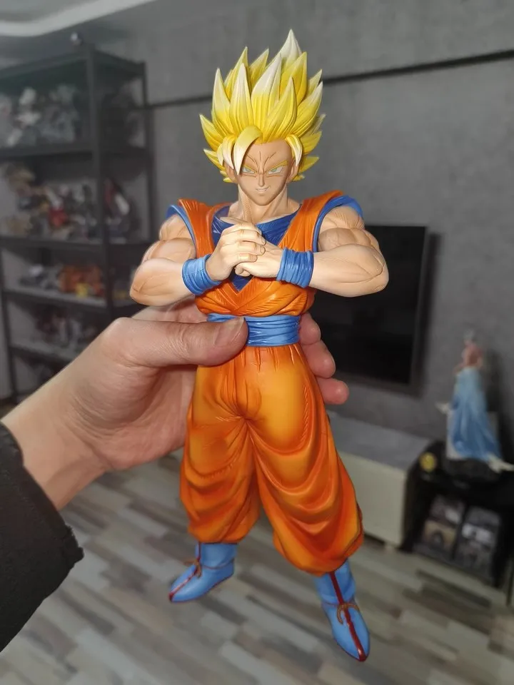 30cm Anime Dragon Ball Super 2 Wukong Action Figures Handmade Model Super Saiyan Standing Statue Toy Gift Trendy Play Ornament