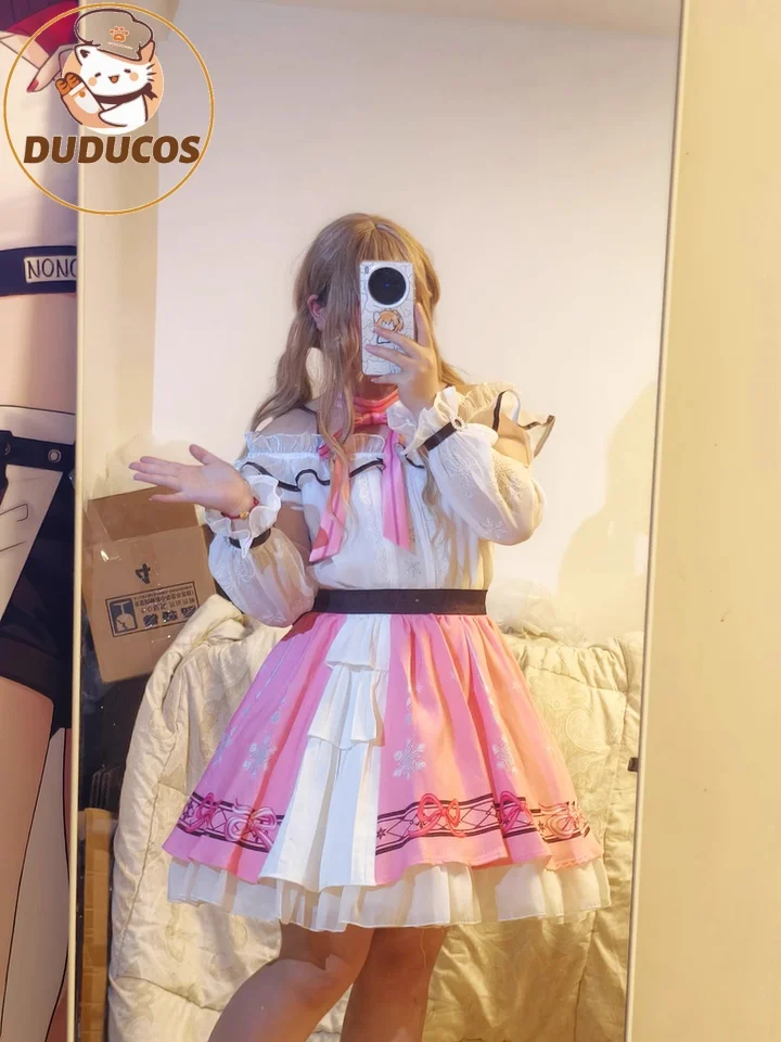 IN STOCK Nikki Cosplay Costume Game Infinity Nikki DUDU-SR Women Cute Pink Dress Nikki Snow Dress Cosplay Lolita Halloween view 2