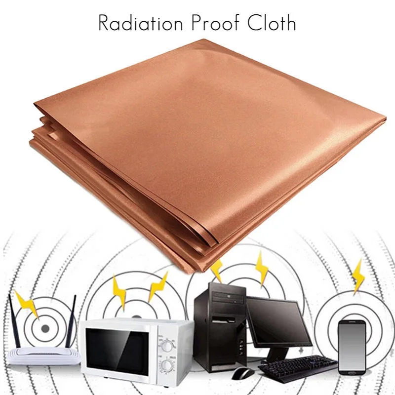 1/2/3/5 Meter Anti-radiation EMF/EMI Protection Material Blocking RFID/RF RFID Radiation Shielding Conductive Copper Fabric