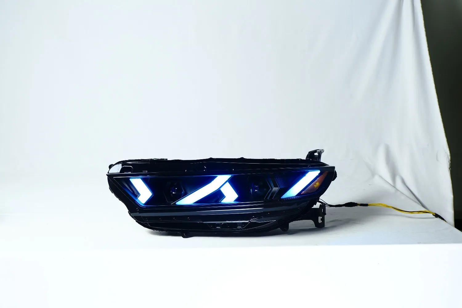 Devil Eye LED Headlights 12V Retrofit for Accord 2023-2025 High Beam Front Light Upgrade Blue 8000K Color 36W 8000 lm