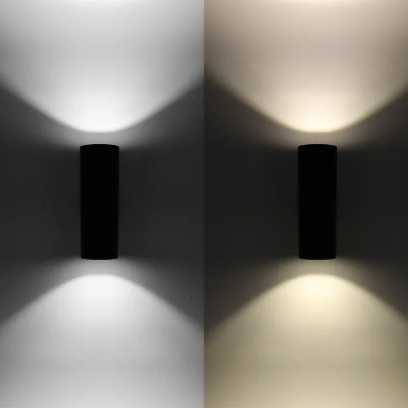 

Waterproof Aluminum 20W COB LED Wall Lamp Up Down Dual-Head Cylinder home lighting Fixture for bathroom Living Room
