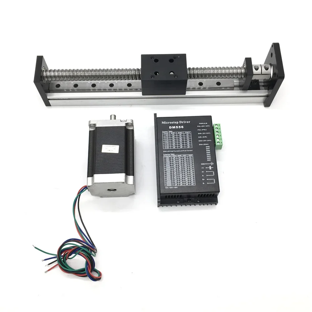 Imagem -04 - Cnc Bola Parafuso Deslize Tabela Motor Kit Guia Linear Rail Stage Atuador Curso Volante 42 mm Largura Sfu1204 1605 1610 100 1000