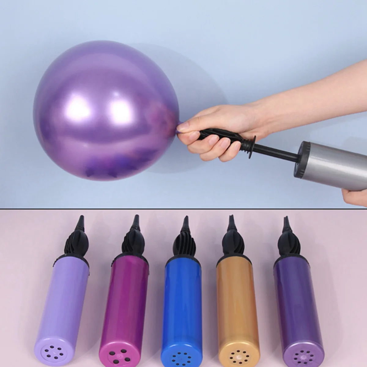 Hohe Qualität Ballon Pumpe Air Inflator Hand Push Tragbare Nützliche Ballon Zubehör Für Hochzeit Geburtstag Party Decor Liefert