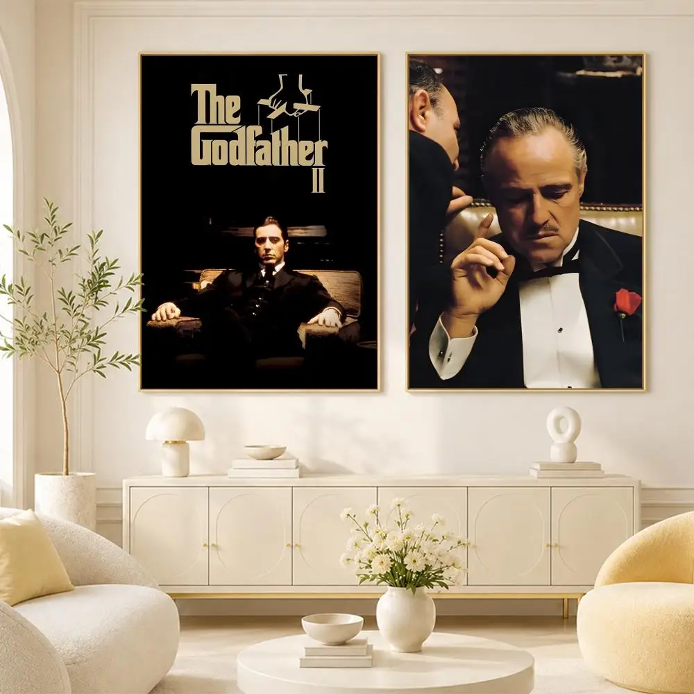 Classic Movie Gangsters The Godfather Poster Room Home Decoration Interior Wall Art Printing Garage Posters Gift