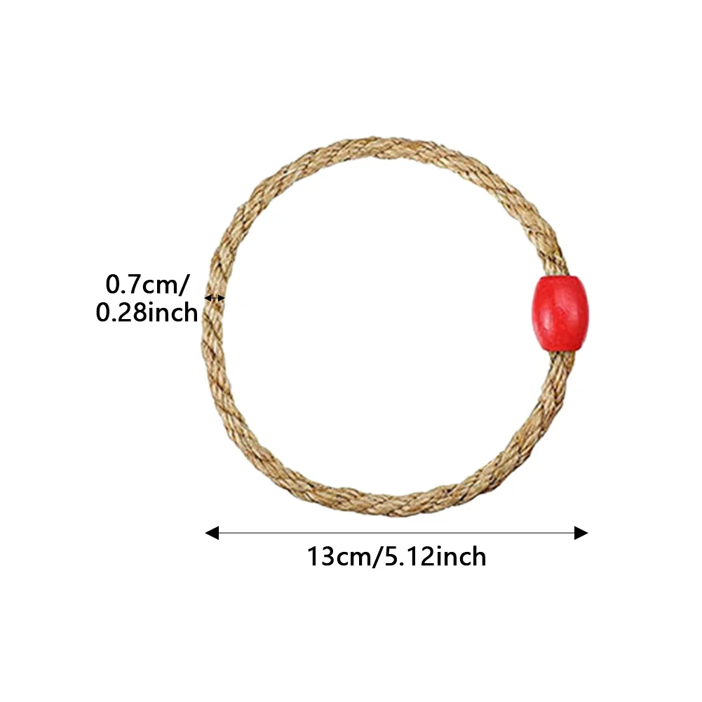 8pcs Garden Fun Outdoor Kindergarten School Toy Kids Adults Party Quoit Game Hand-Eye Coordination Agile Training Throwing Ring