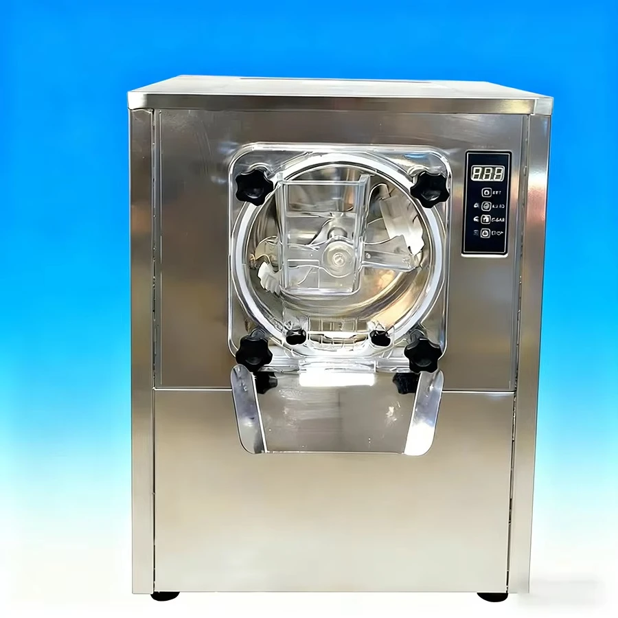 業務用自動バッチ式アイスクリーム/ソフトクリームメーカー、ハードフローズンヨーグルト対応、3種類のフレーバー、プレクール機能付きタッチスクリーン