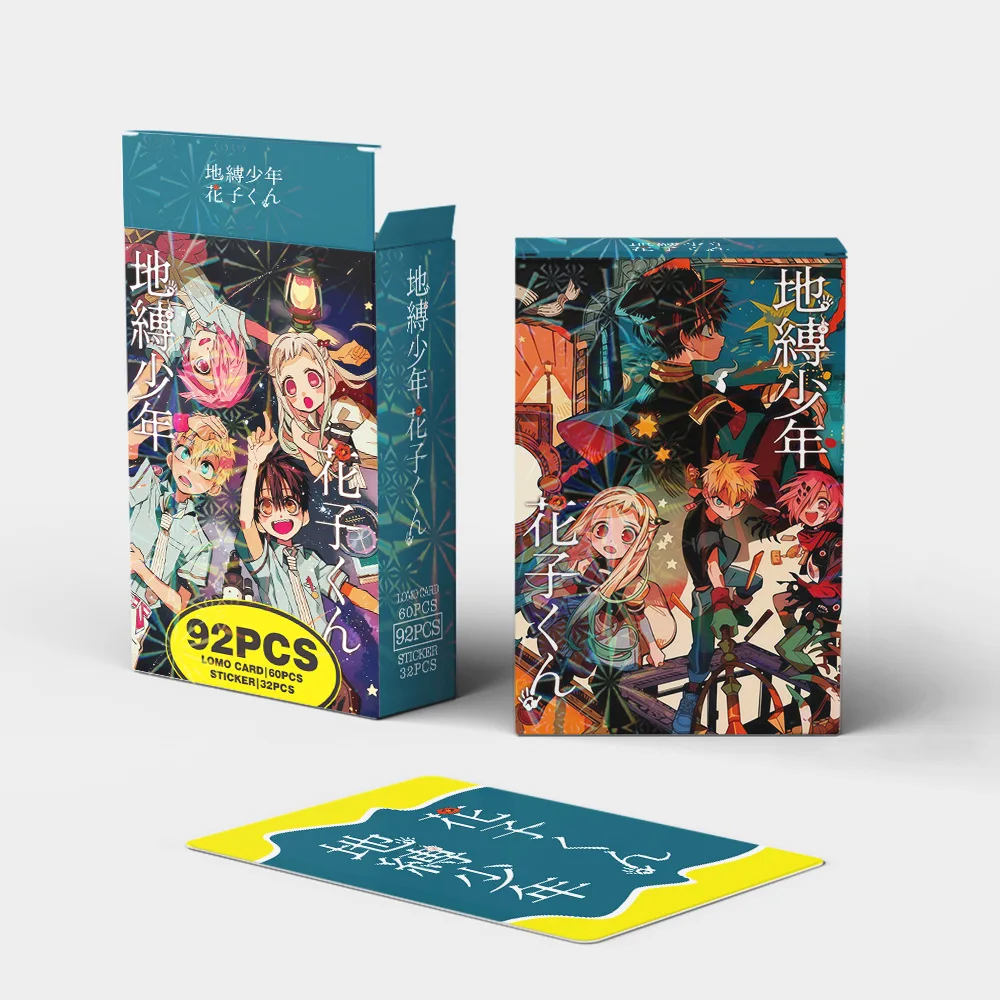 New 92Pcs/Set Anime Toilet-bound Hanako-kun Lomo Card Photocard HD Print Photo Card Game Fans Collection Toy Gift Sticker