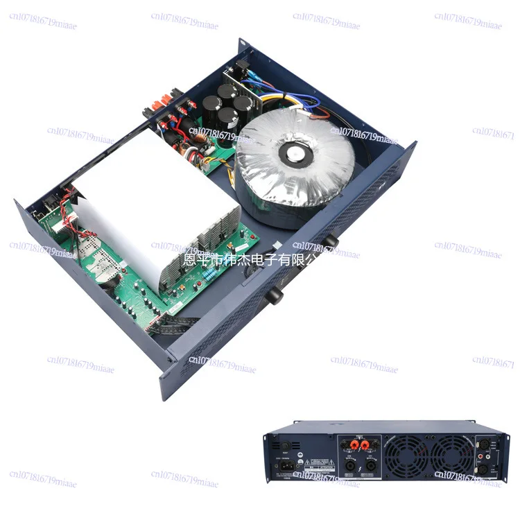 T10 Dual Channel Traditional Power Amplifier 2U Professional Power Amplifier Stage Performer Home KTV Bar Audio Amplifier