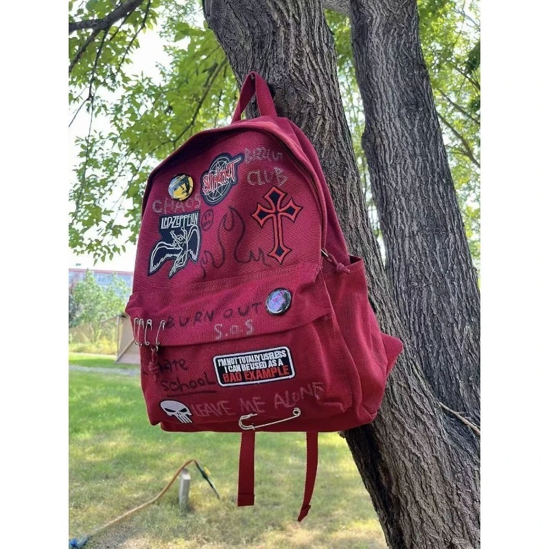 Gothic Rock Backpack For Men A - Canvas Backpack Casual recension och pris