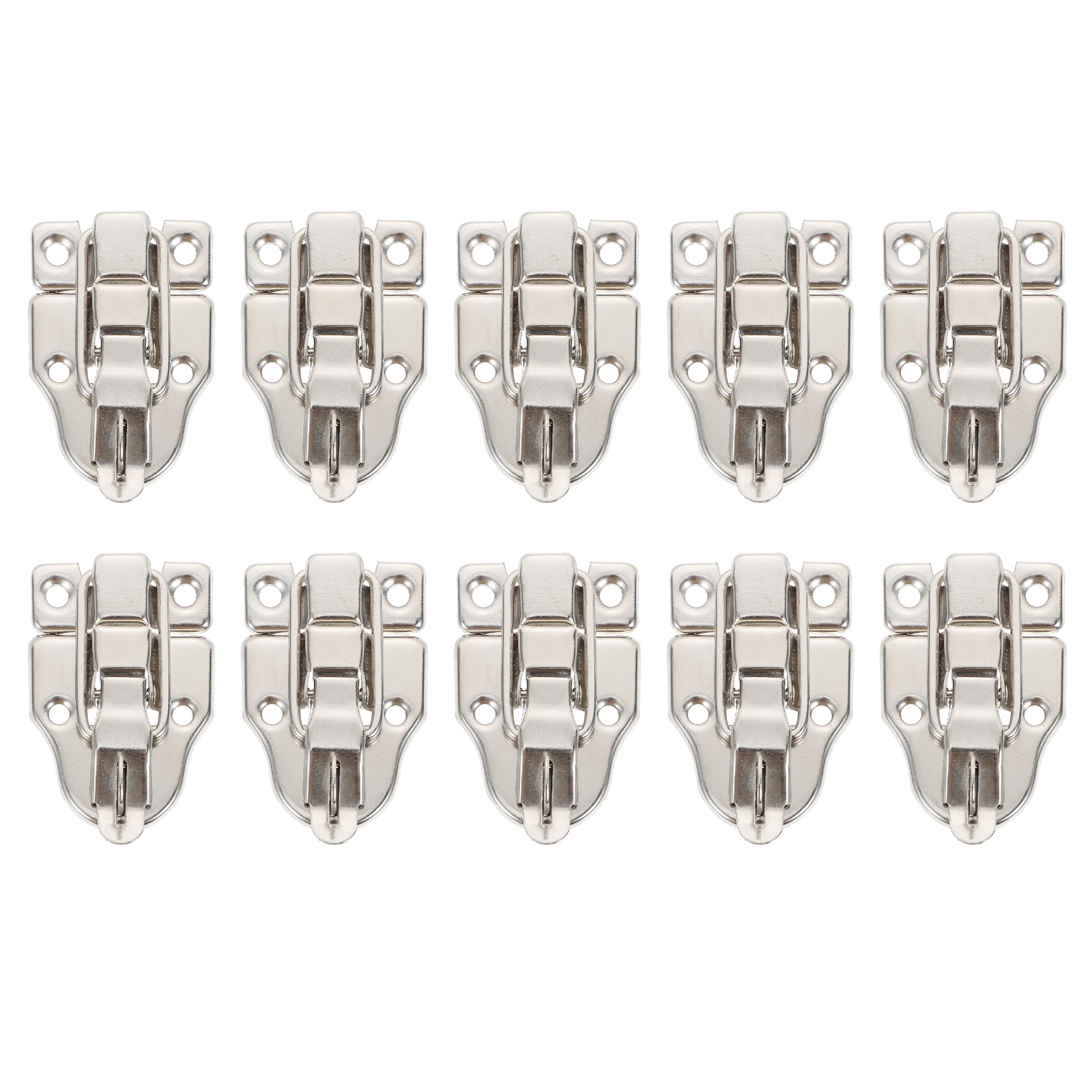 

10pcs Lock Buckles Brass Toggle Hasp Latches for Wood Boxes Furniture Home Office Sturdy Iron Hardware
