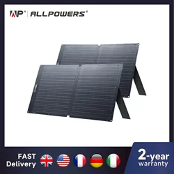 ALLPOWERS SE100 100W Solar Panel 100W/200W IP68 Waterproof Monocrystalline Foldable Solar Panel for Power Station Outdoor