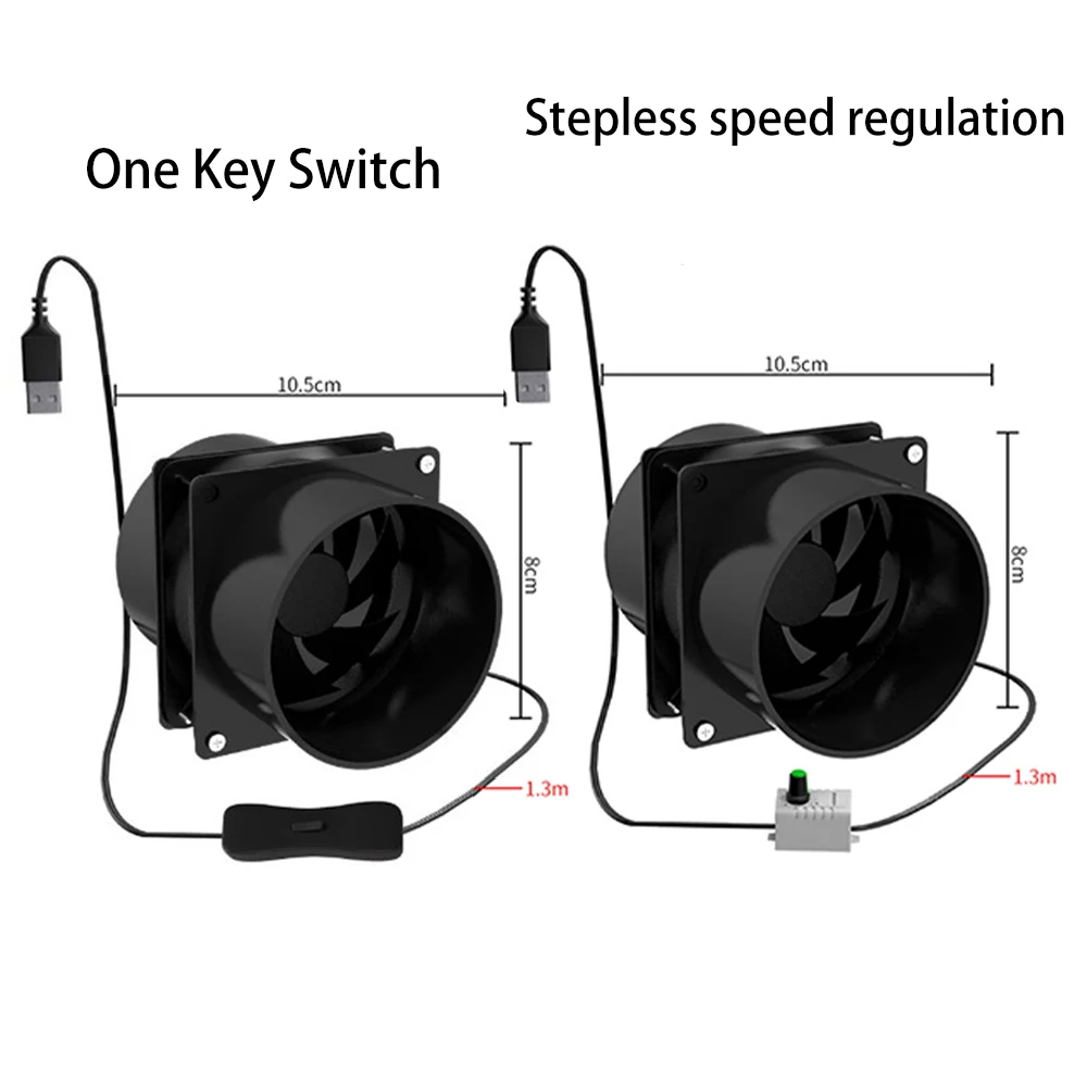 Assorbitore di fumo a saldare a velocità regolabile USB estrattore di fumi ESD ventilatore per tubi aspiratore per tubi con ventola di ventilazione