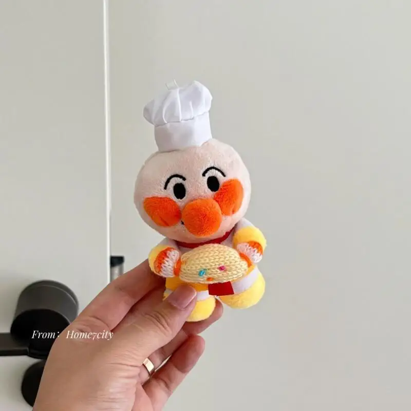 Japanese Anime Anpanman Dessert Chef Soft Plush Doll Door Handle Protective Cover Room Cartoon Decoration Friends Birthday Gift view 5