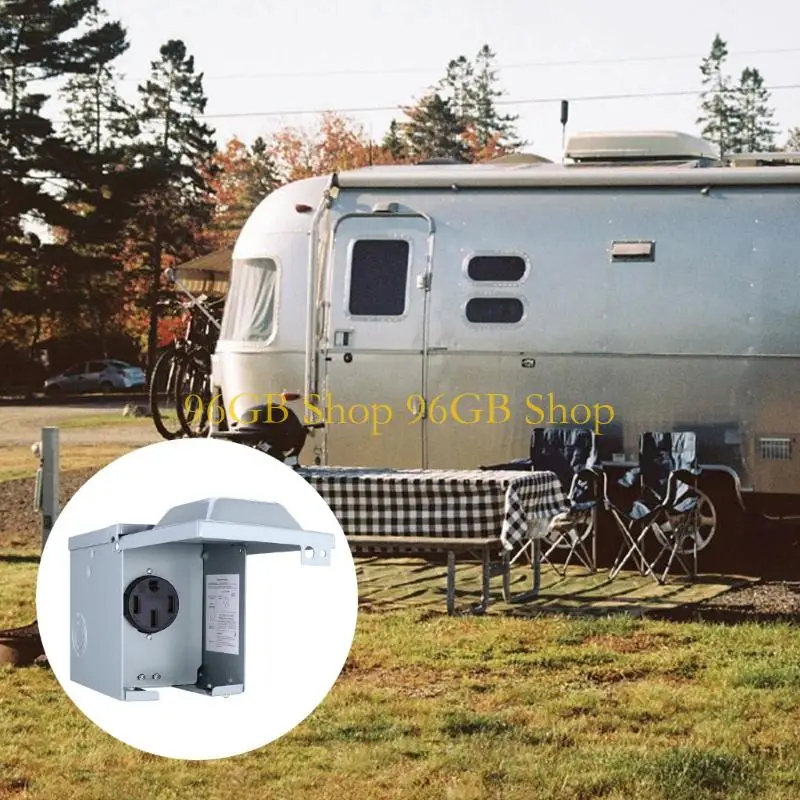 96GB Universal 14-50R Motorhome Power Inlet 50A Charging for All Motorhome and EVs