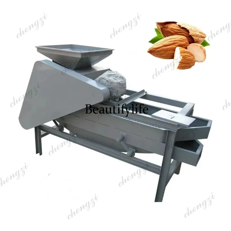 81 Industrial Almond Shelling Breaking Machine Almond Shelling Machine for Factory Electric Almond Cracking Shelling Machine