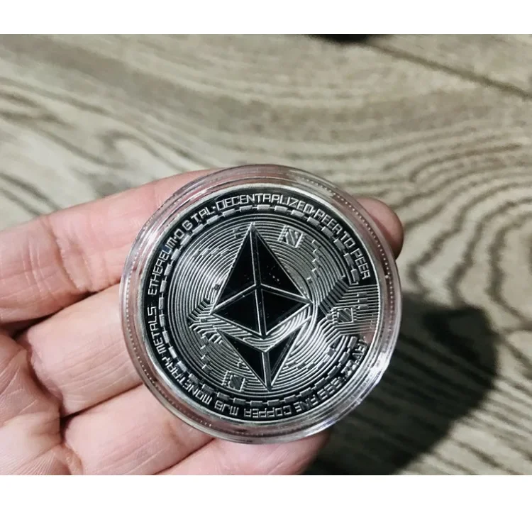 عملة Ethereum الإبداعية مجموعة فنية Ethereum عملة تذكارية مادية #3