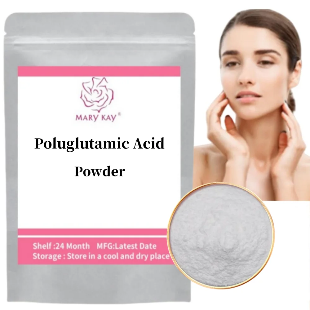 Hot Supply  Polyglutamic Acid Powder,PGA for Skin Moisturizing and Whitening Inhibit Melanin Cosmetic Raw Material